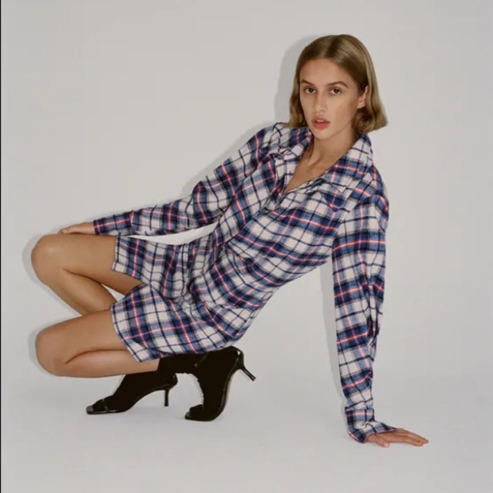 Zara Plaid Dress size M